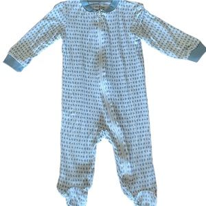 #M117, Chickpea, zippered footie